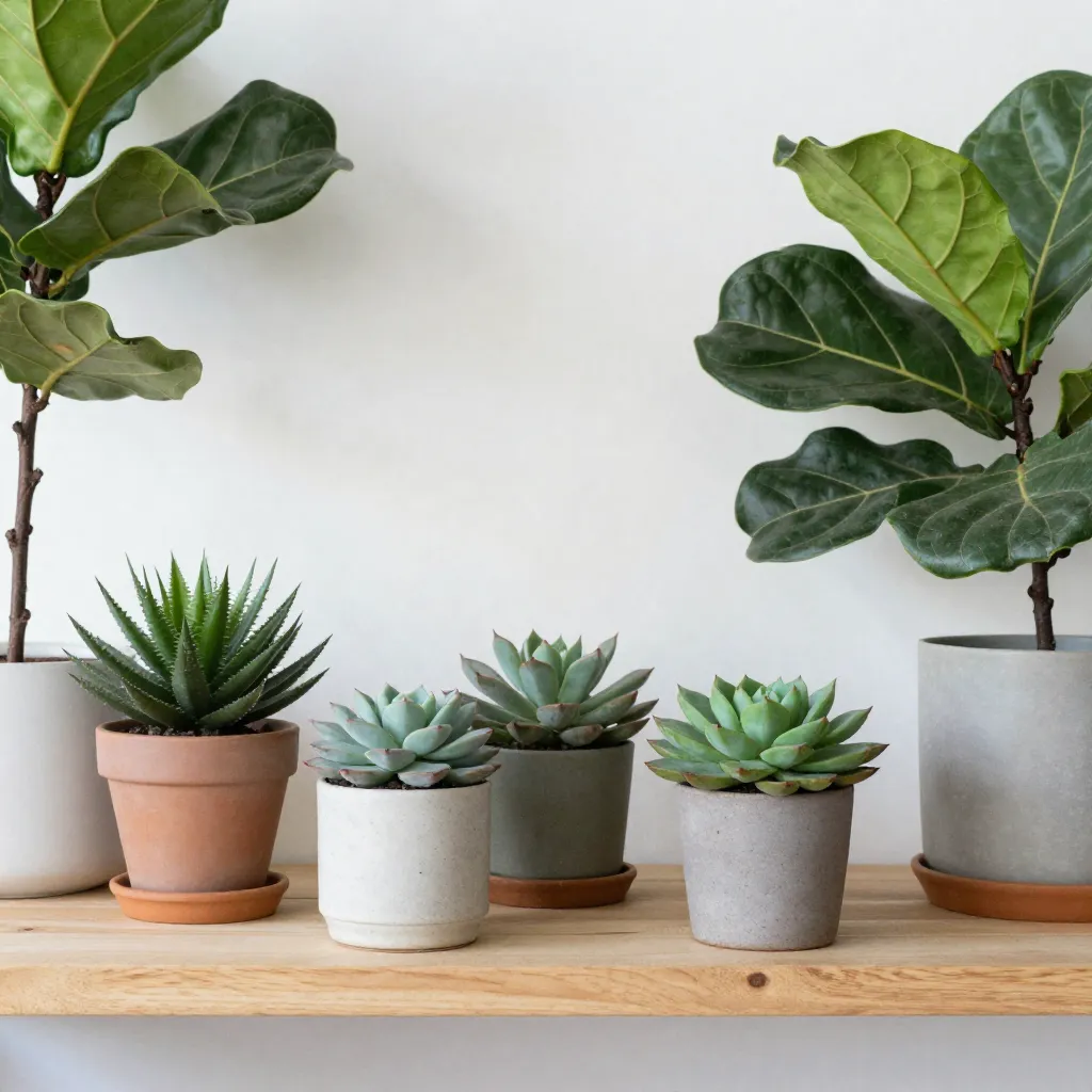 Indoor plant care setup